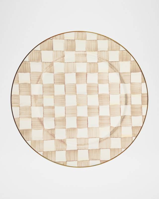 Mocha Check Serving Platter